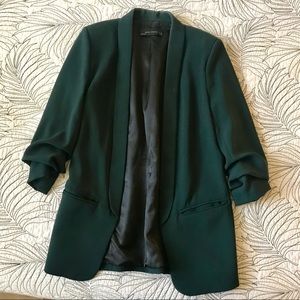 Zara forest green blazer